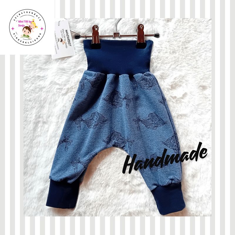 Baby Pumphose FISCHE in Gr. 62/68