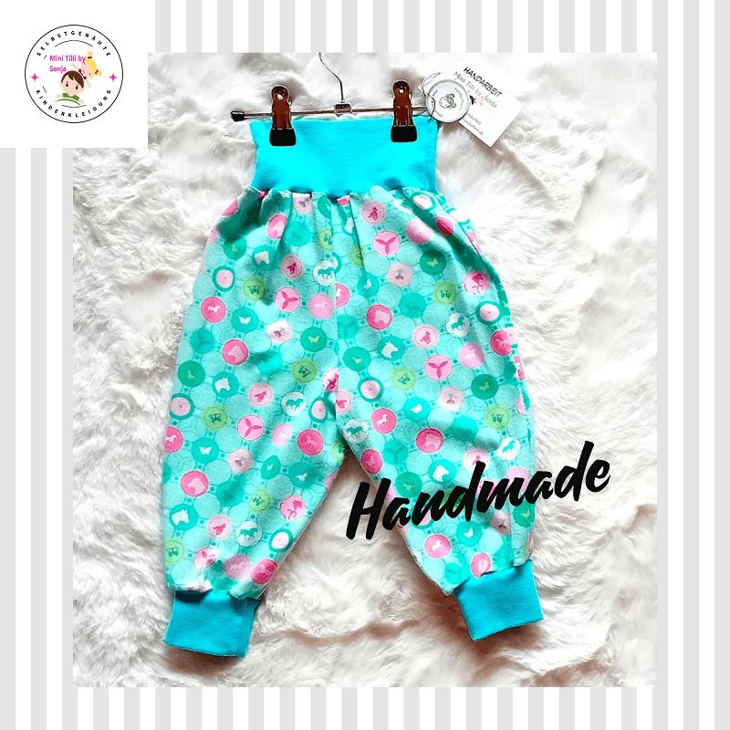 Baby Pumphose PFERDE in Gr. 68/74