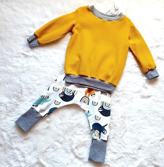 Baby Set Pumphose & Pullover FAULTIERE in Gr. 68/74