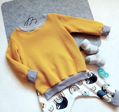 Baby Set Pumphose & Pullover FAULTIERE in Gr. 68/74