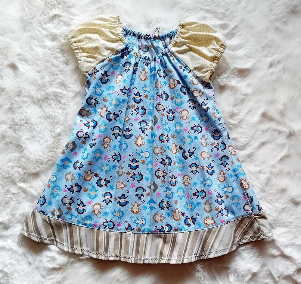 Baby Sommerkleid  AFFENPARTY in Gr. 74/80