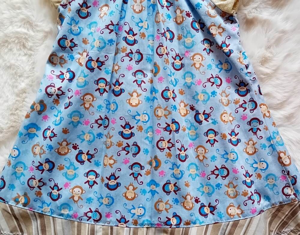Baby Sommerkleid  AFFENPARTY in Gr. 74/80
