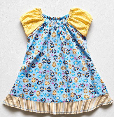 Baby Sommerkleid AFFENPARTY in Gr. 74/80