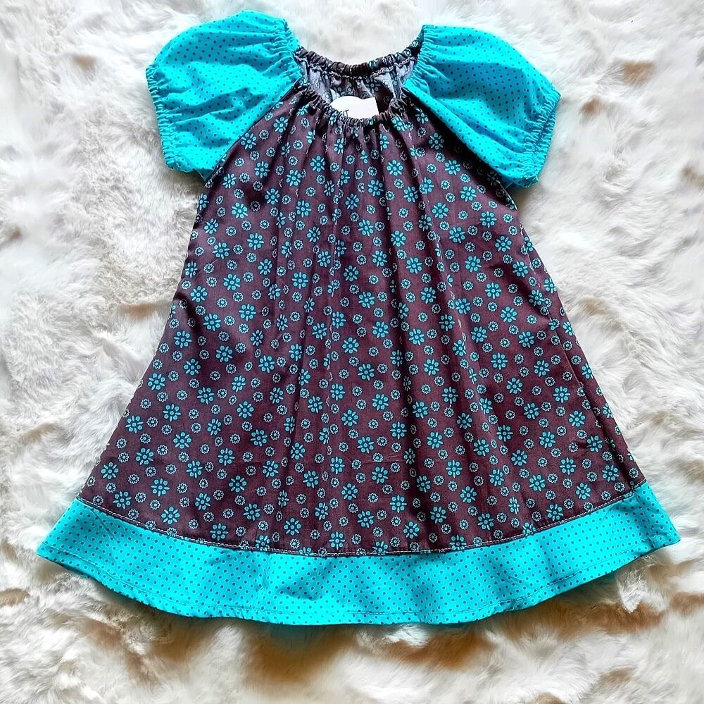 Baby Sommerkleid BLUMEN in Gr. 74/80