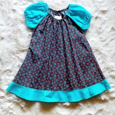 Baby Sommerkleid BLUMEN in Gr. 74/80