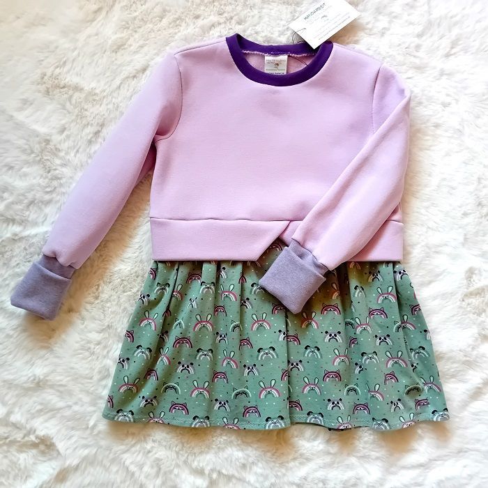 Girly Sweater REGENBOGEN HASEN in Gr. 110