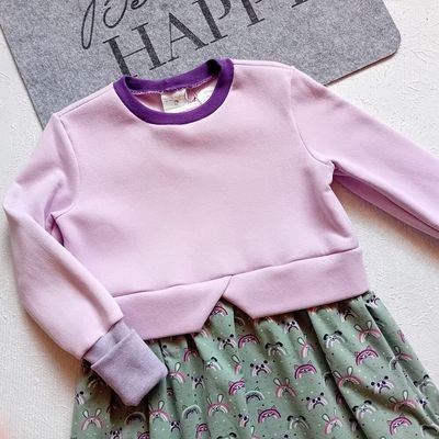 Girly Sweater REGENBOGEN HASEN in Gr. 110