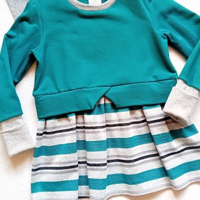 Girly Sweater STREIFEN in Gr. 110