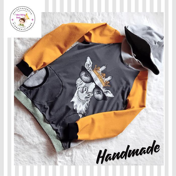 Kapuzenpullover Jungen GIRAFFE in Gr. 140