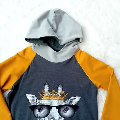 Kapuzenpullover Jungen GIRAFFE in Gr. 140