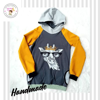 Kapuzenpullover Jungen GIRAFFE in Gr. 140