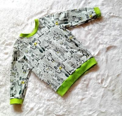 Jungen Pullover ROBOTER in Gr. 92