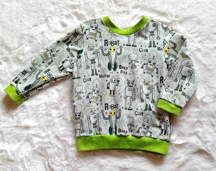 Jungen Pullover ROBOTER in Gr. 92