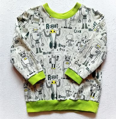Jungen Pullover ROBOTER in Gr. 92
