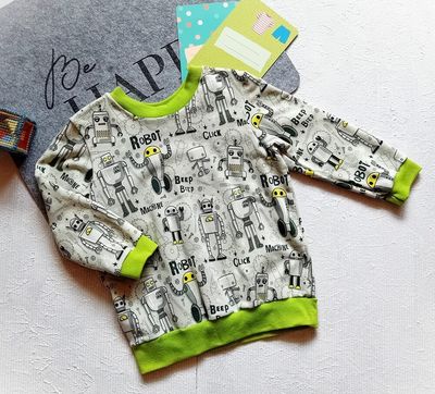 Jungen Pullover ROBOTER in Gr. 92