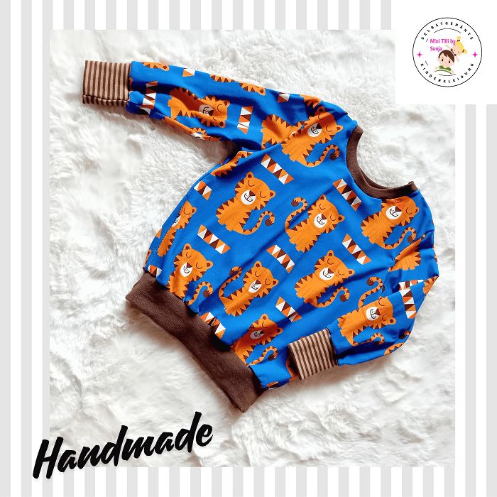 Jungen Pullover  ZIRKUS TIGER in Gr. 92