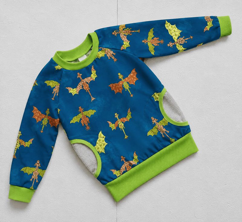 Jungen Pullover DRACHENFLUG in Gr. 110/116