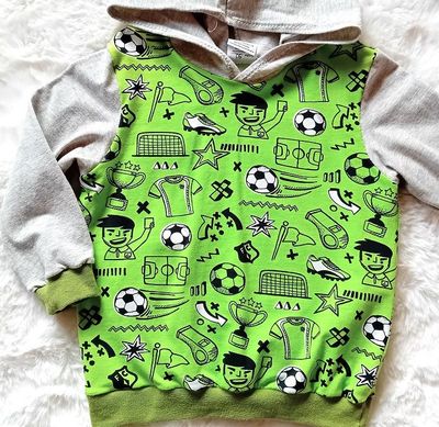 Kapuzenpullover Jungen FUSSBALL in Gr. 92