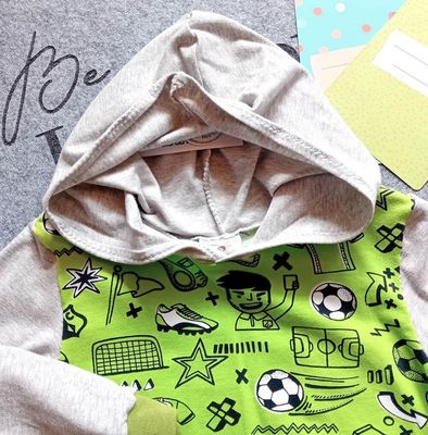 Kapuzenpullover Jungen FUSSBALL in Gr. 92