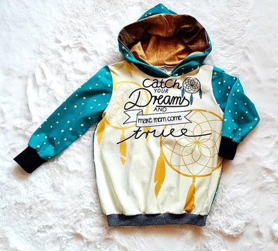 Kapuzenpullover Kinder CATCH MY DREAMS in Gr. 98/104 Kapuzenpullover Kinder CATCH MY DREAMS in Gr. 98/104