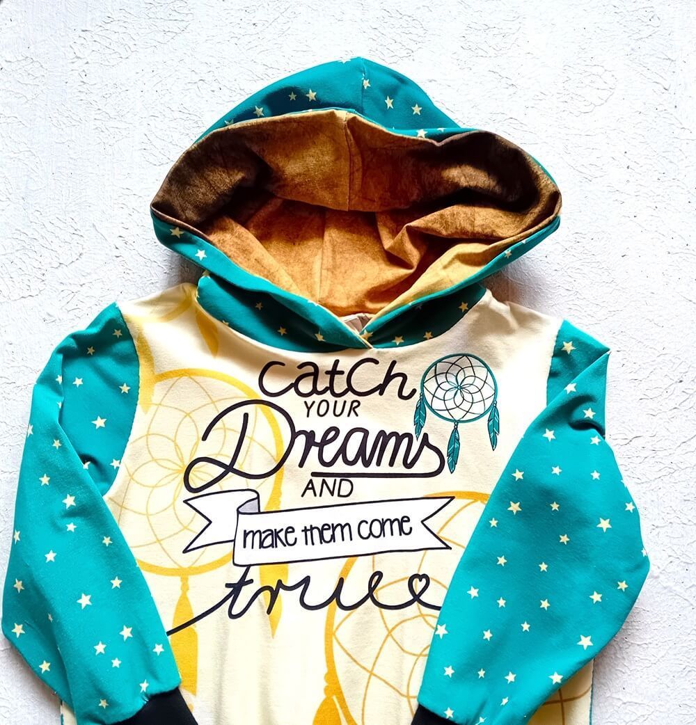 Kapuzenpullover Kinder CATCH MY DREAMS in Gr. 98/104