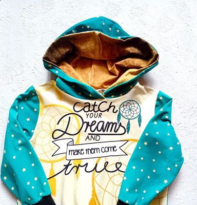 Kapuzenpullover Kinder CATCH MY DREAMS in Gr. 98/104