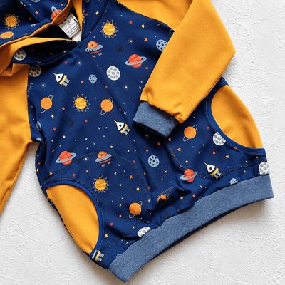 Kapuzenpullover Jungen GALAXY in Gr. 104 und 116