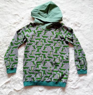 Kapuzenpullover Jungen  KROKODILE in Gr. 128