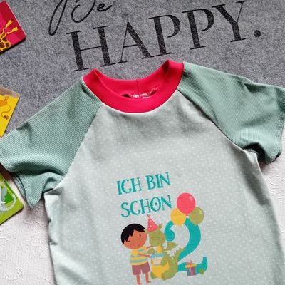 Kinder T-Shirt *2. GEBURTSTAG* in Gr. 98