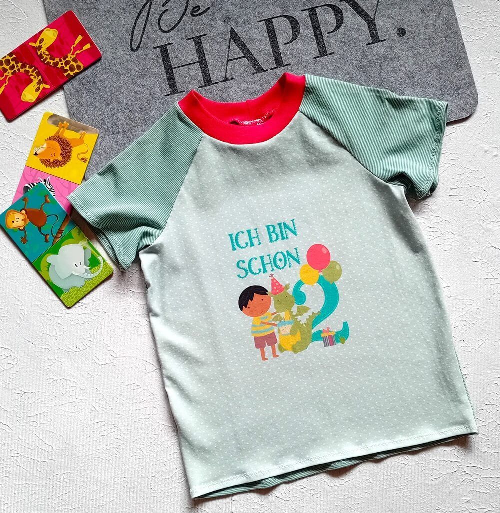 Kinder T-Shirt *2. GEBURTSTAG* in Gr. 98