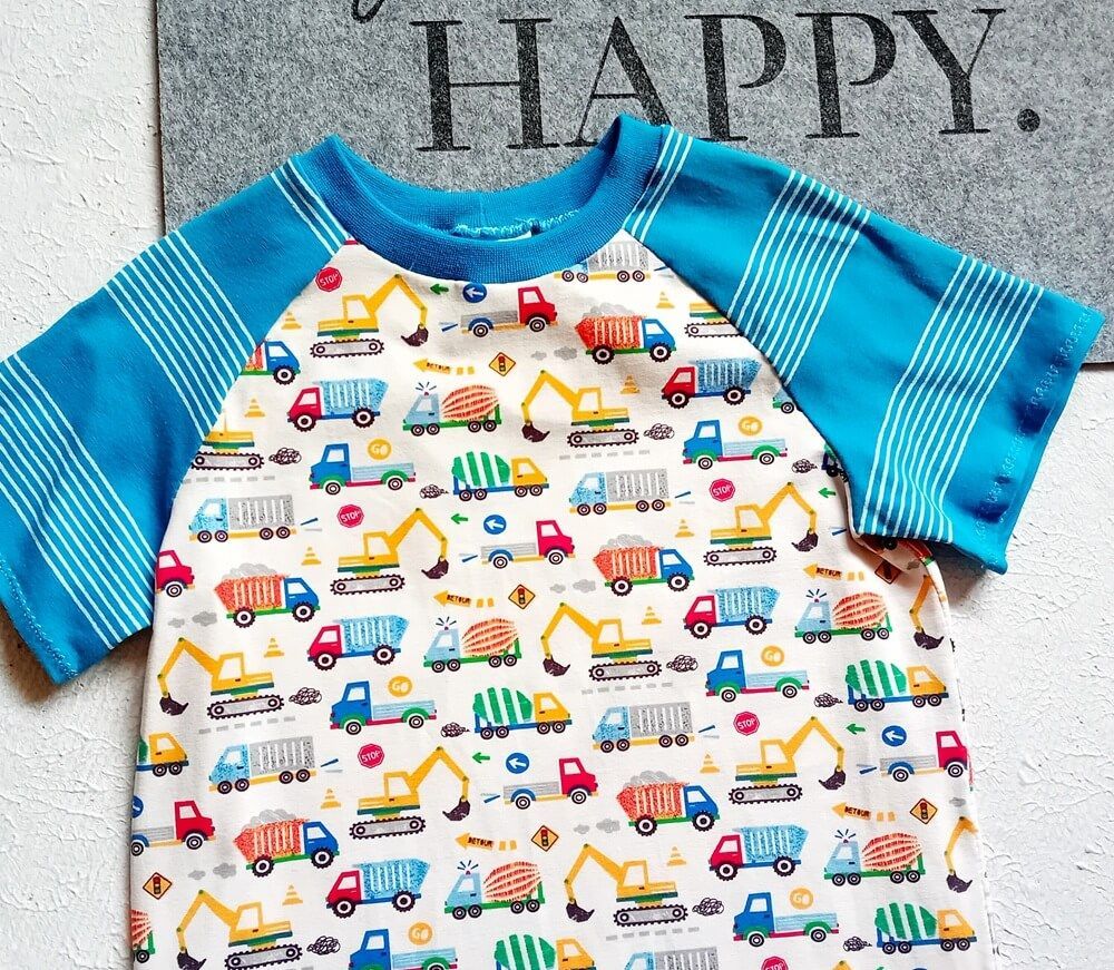 Kinder T-Shirt BAUFAHRZEUGE in Gr. 128