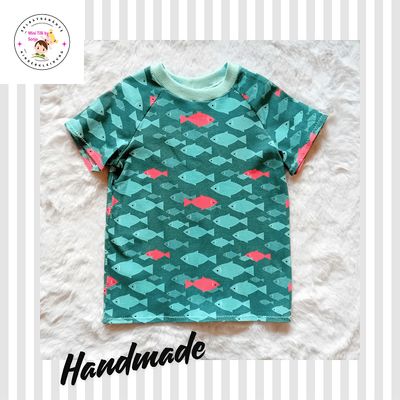 Kinder T-Shirt FISCHE in Gr. 104 und 122