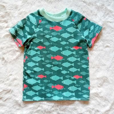 Kinder T-Shirt FISCHE in Gr. 104 und 122