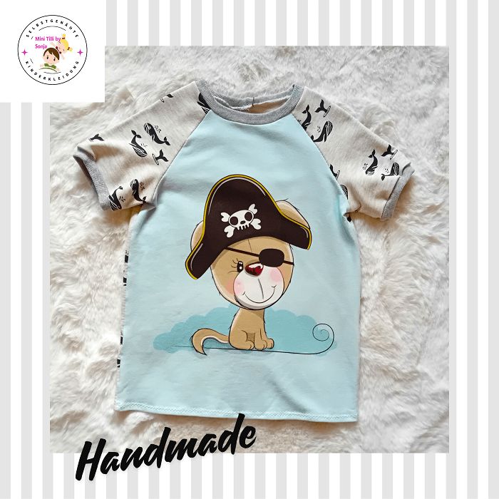 Kinder T-Shirt PIRATENHUND in Gr. 116