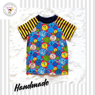 Kinder T-Shirt UHREN in Gr. 98 - 116