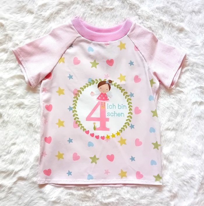 Kinder T-Shirt *4. GEBURTSTAG* in Gr. 110
