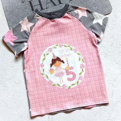 Kinder T-Shirt *5. GEBURTSTAG* in Gr. 110