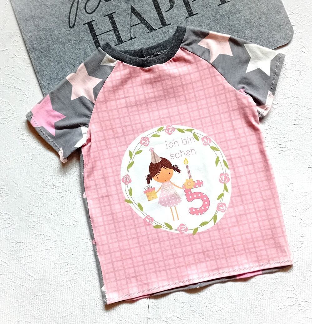 Kinder T-Shirt *5. GEBURTSTAG* in Gr. 110