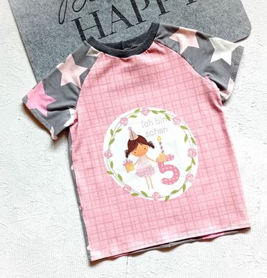Kinder T-Shirt *5. GEBURTSTAG* in Gr. 110