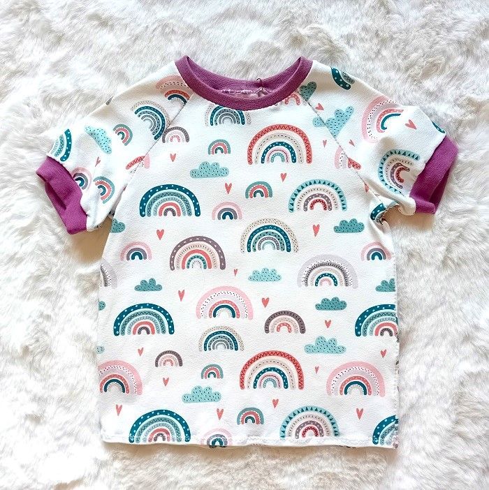 Kinder T-Shirt REGENBOGEN in Gr. 86