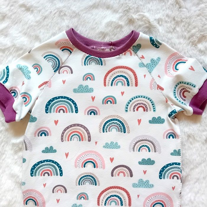 Kinder T-Shirt REGENBOGEN in Gr. 86