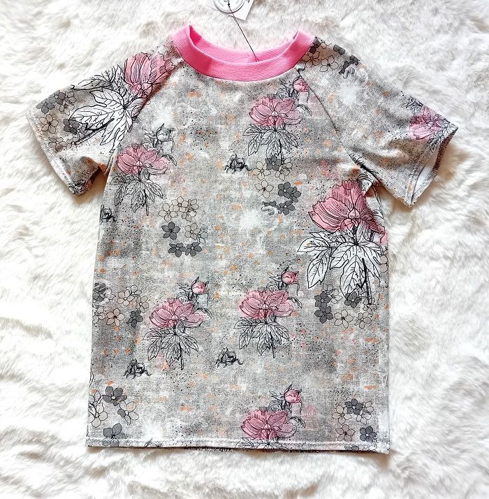 Kinder T-Shirt VINTAGE BLUMEN in Gr. 128