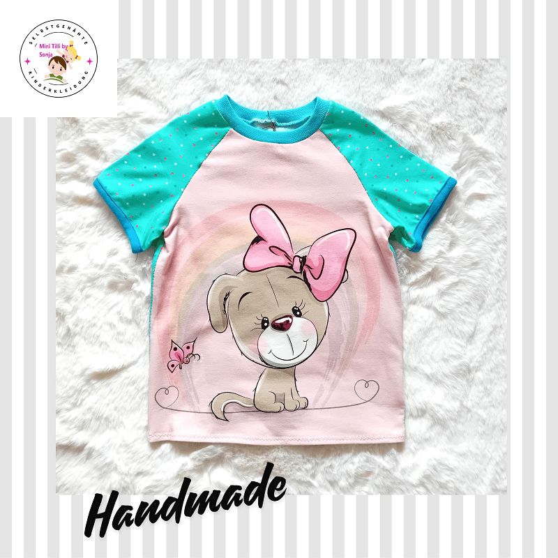 Kinder T-Shirt HUNDE GIRLY in Gr. 104