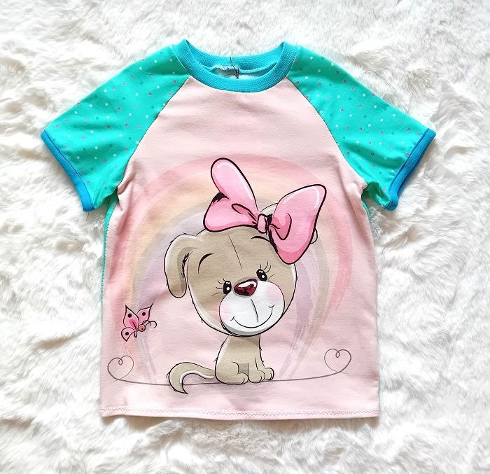 Kinder T-Shirt HUNDE GIRLY in Gr. 104