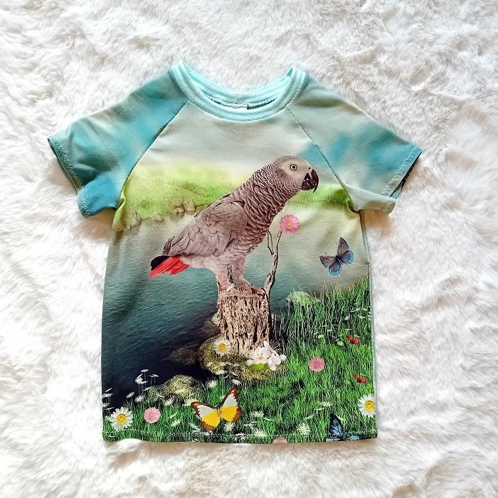 Kinder T-Shirt PAPAGEI in Gr. 92