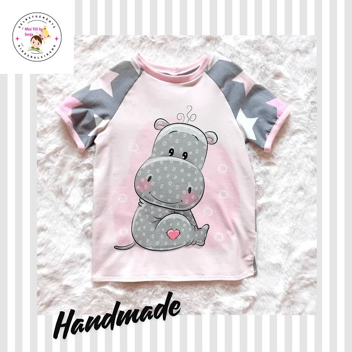 Kinder T-Shirt NILPFERD in Gr. 110