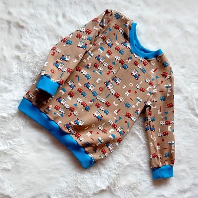 Jungen Pullover EISENBAHN in Gr. 92