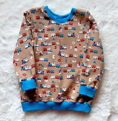 Jungen Pullover EISENBAHN in Gr. 92