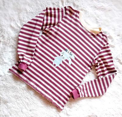 Langarmshirt Kinder GESTREIFT in Gr. 128