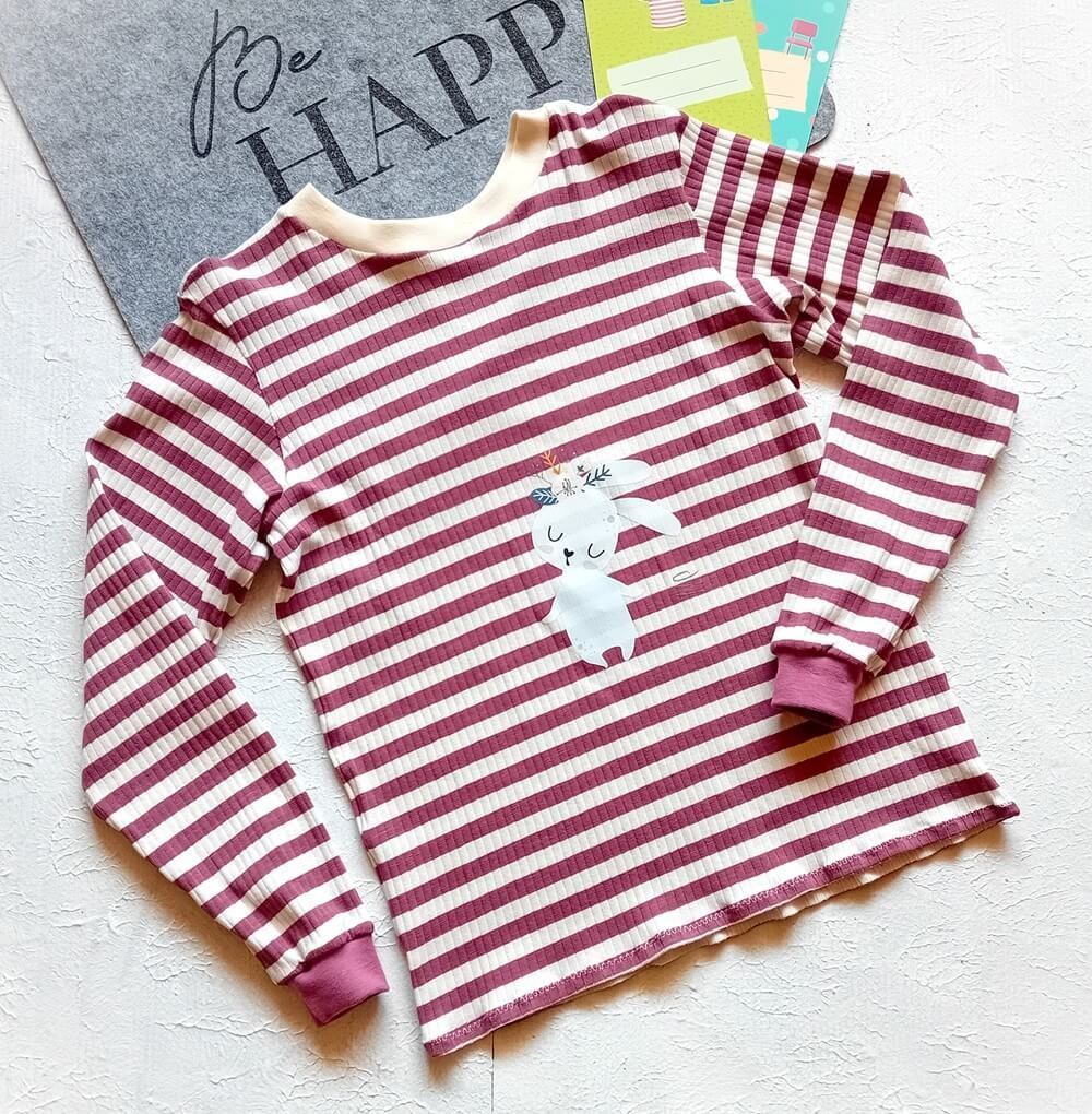 Langarmshirt Kinder GESTREIFT in Gr. 128